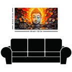 Divine Buddha Canvas Painting for Positive Energy