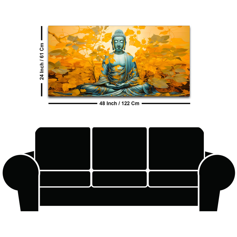 Divine Buddha Canvas Wall Painting for Home & Office