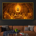 Divine Buddha Enlightenment Crystal Glass Painting