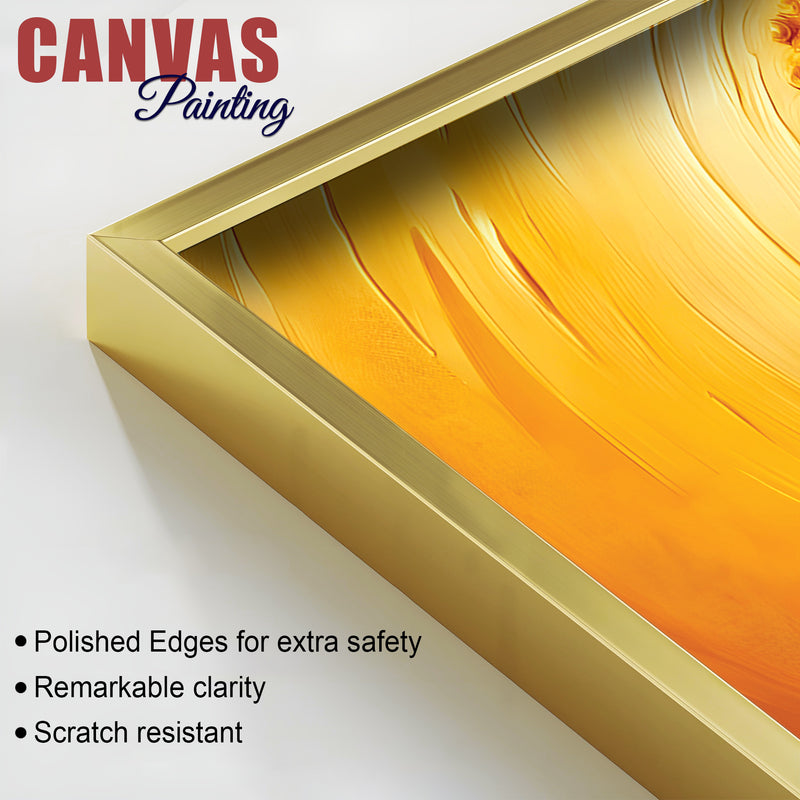 Divine Buddha Lotus Wall Painting – Luxury Living Room Decor