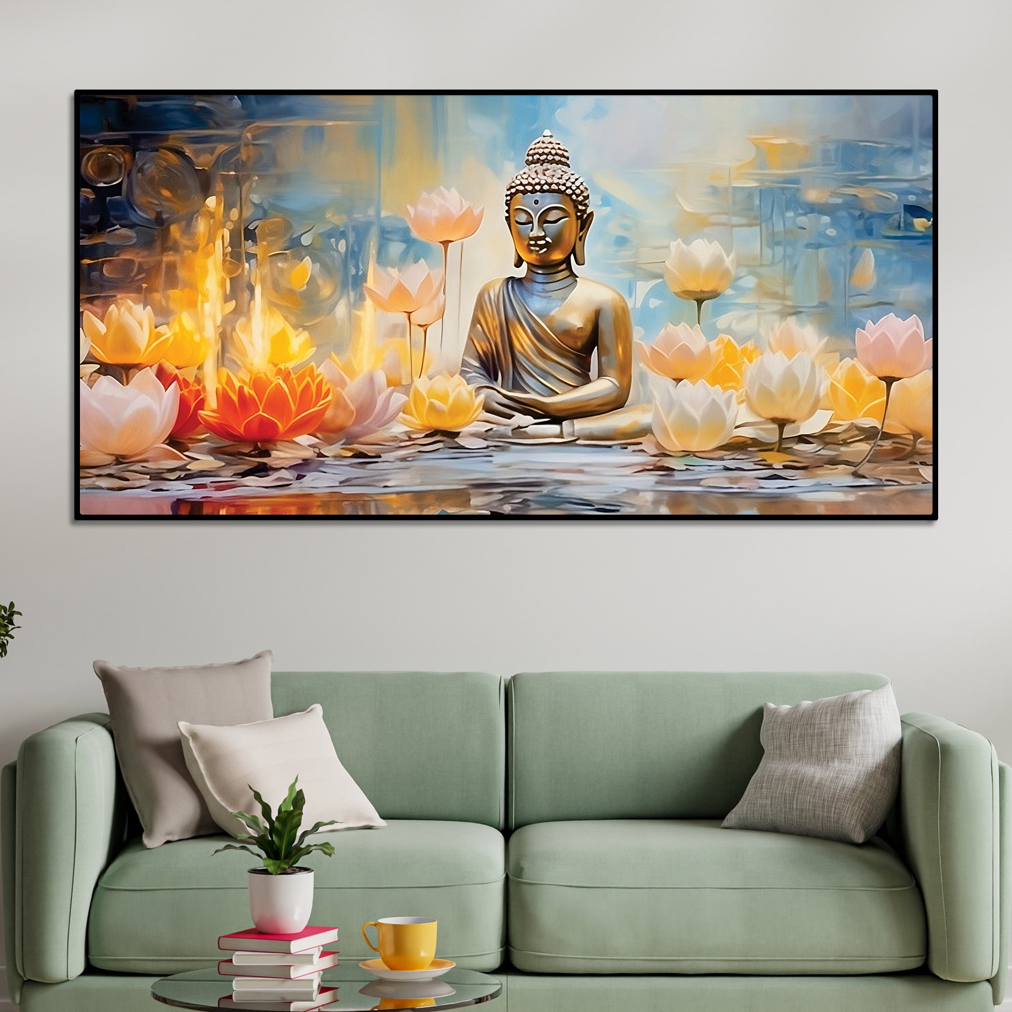 Divine Buddha Painting for Spiritual Home Ambience