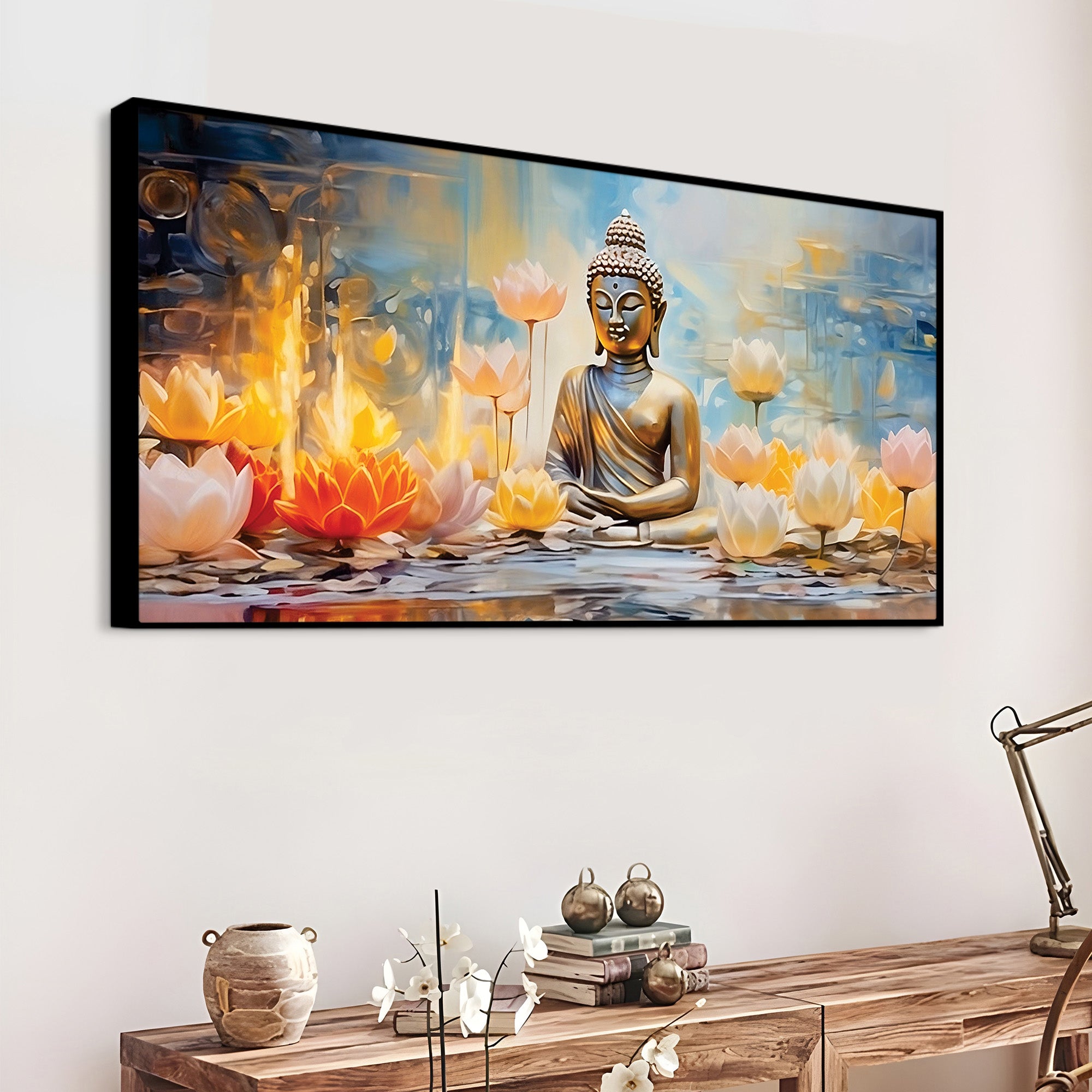 Divine Buddha Painting for Spiritual Home Ambience