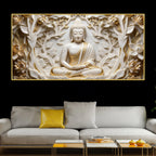 Divine Buddha Tranquil Forest 3D Canvas Wall Painting