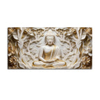 Divine Buddha Tranquil Forest 3D Canvas Wall Painting