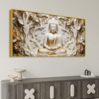 Divine Buddha Tranquil Forest 3D Canvas Wall Painting