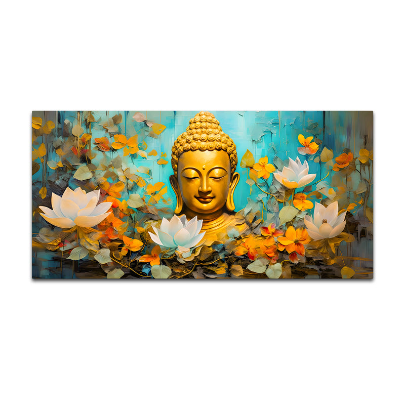 Divine Buddha Wall Painting for Home & Office Décor