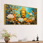 Divine Buddha Wall Painting for Home & Office Décor