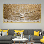 Divine Buddha Wisdom Tree 3D Canvas Wall Painting