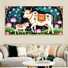 divine-cow-calf-pichwai-painting-positive-energy-wall-decor