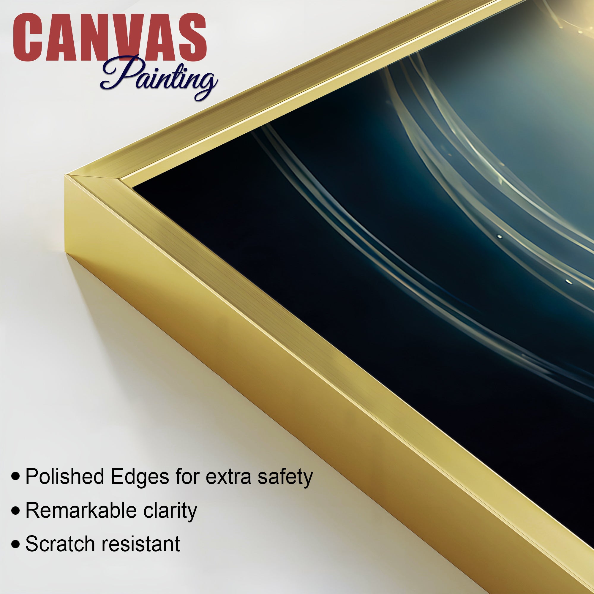 Divine Dancing Vighnaharta Ganpati Bappa Canvas Wall Painting for Home & Pooja Spaces – Modern Religious Wall Decor