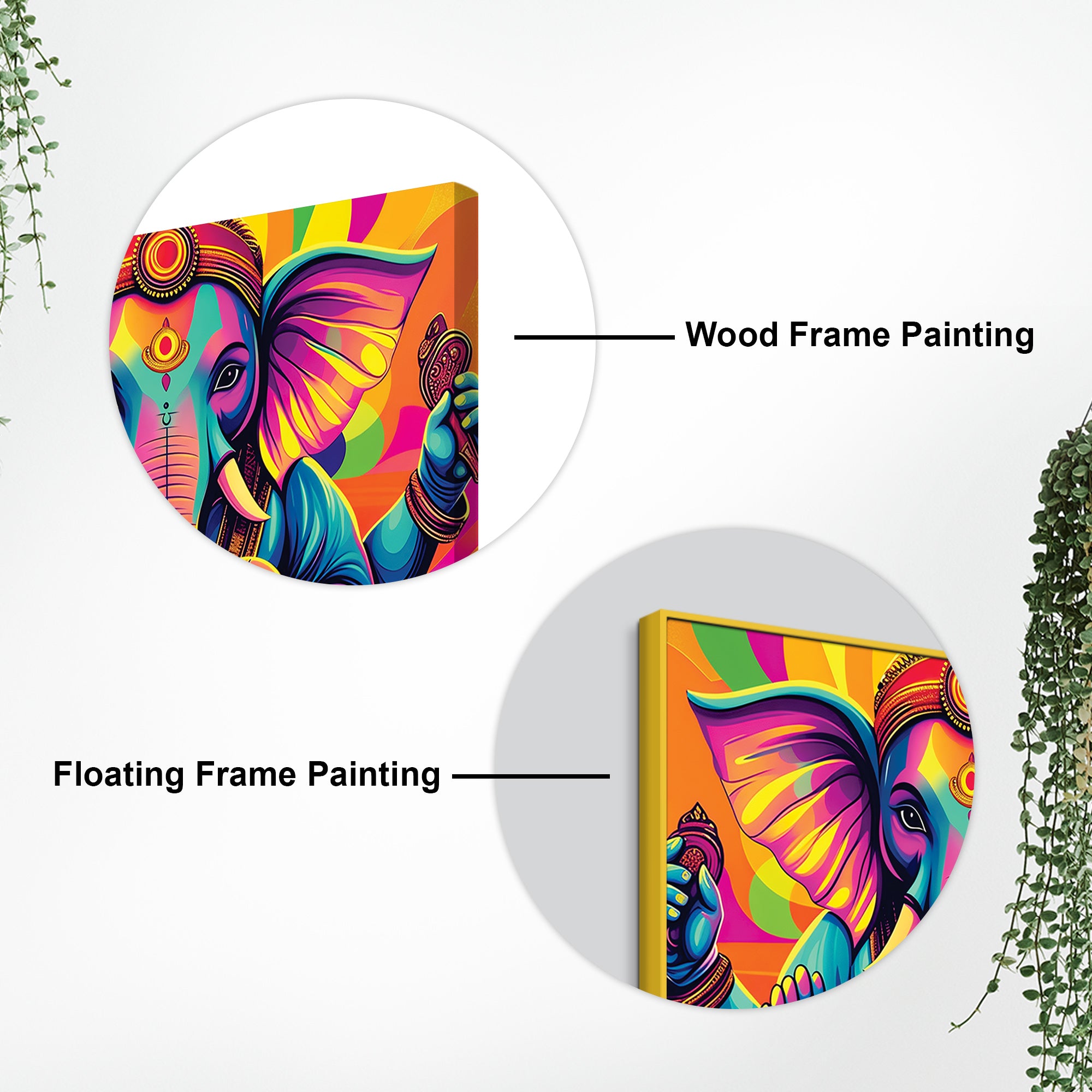 Divine Ganesh Ji Painting Home Temple & Wall Decoration