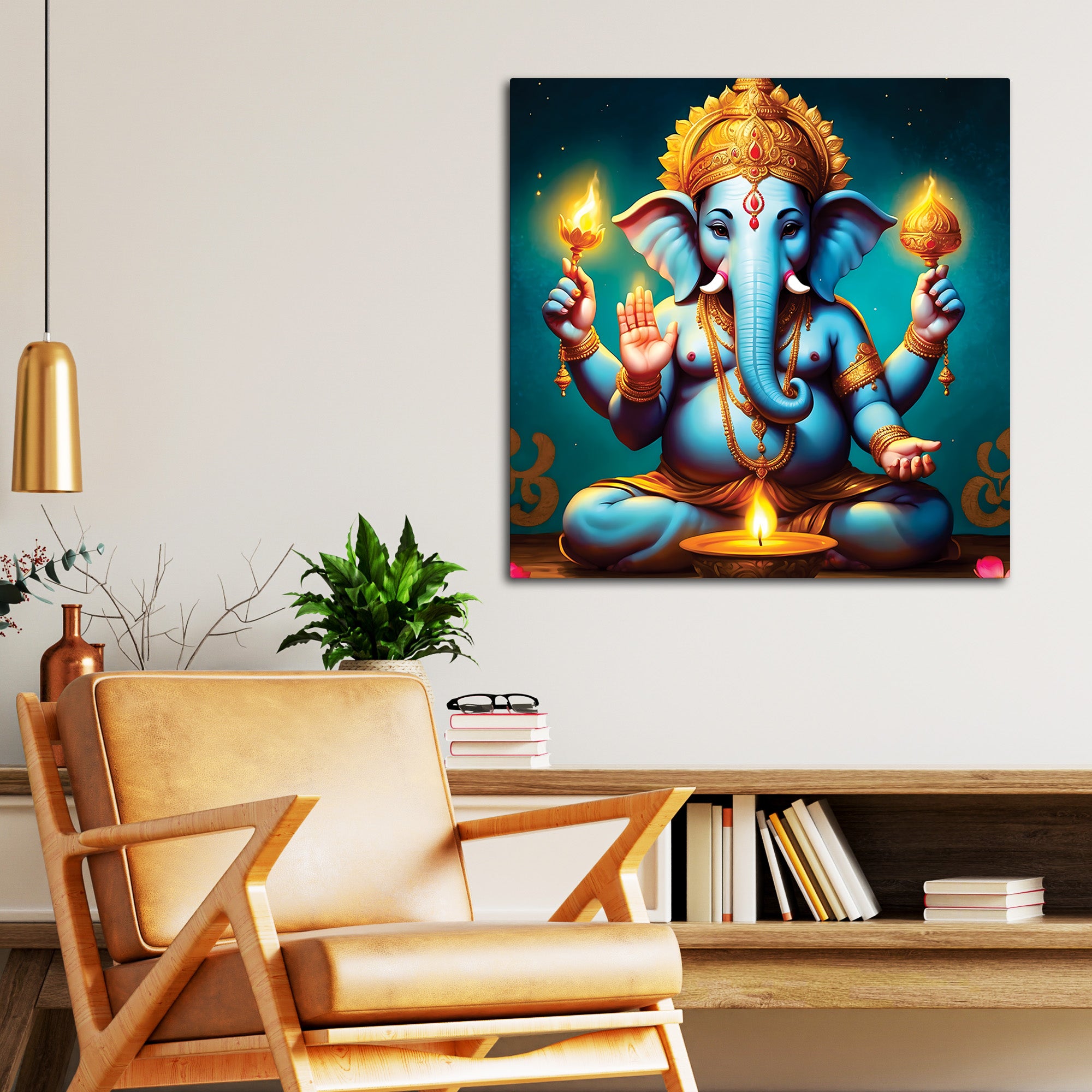 Divine Ganesha Wall Painting