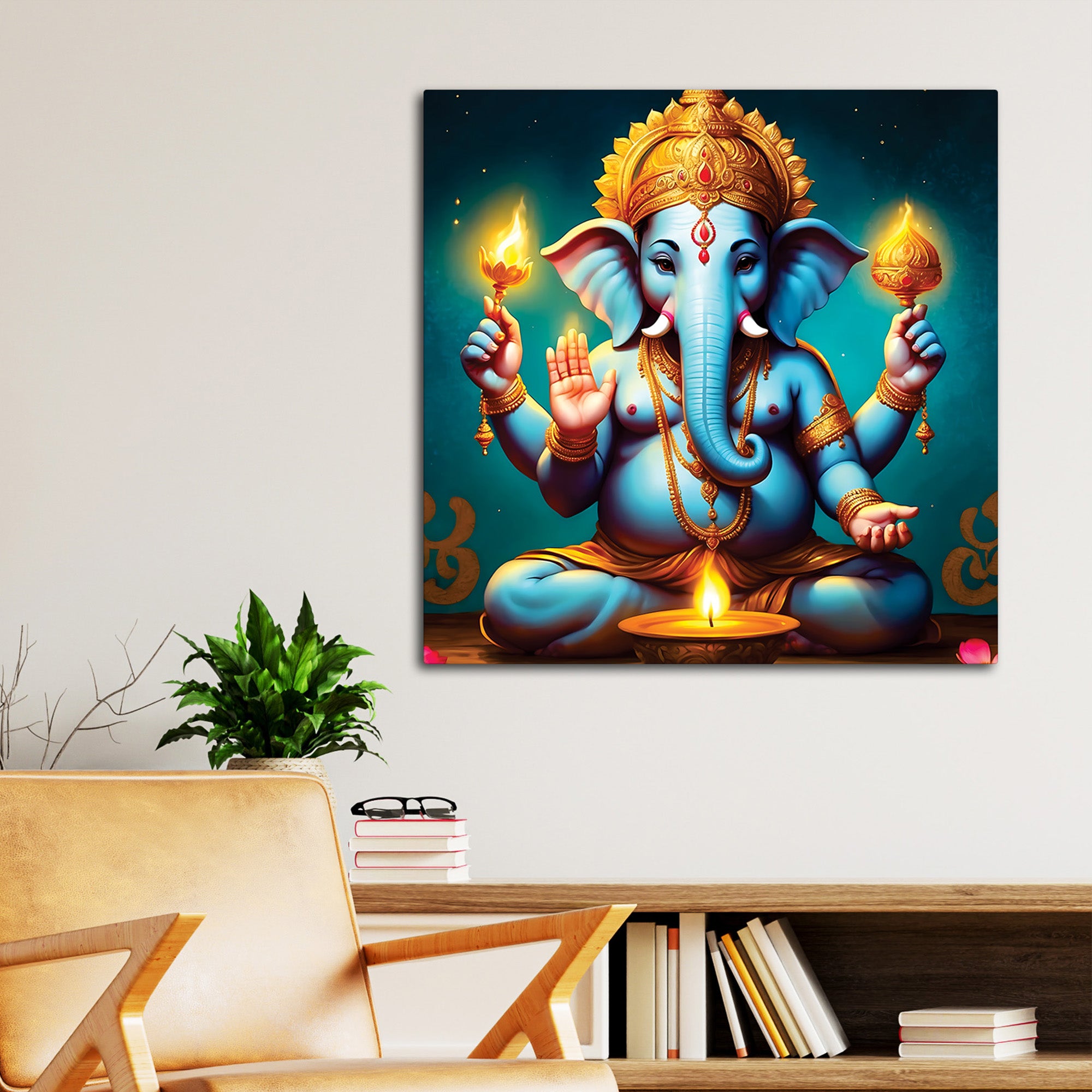 Divine Ganesha Wall Painting