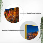 Divine Ganga Aarti Banaras Canvas Wall Painting