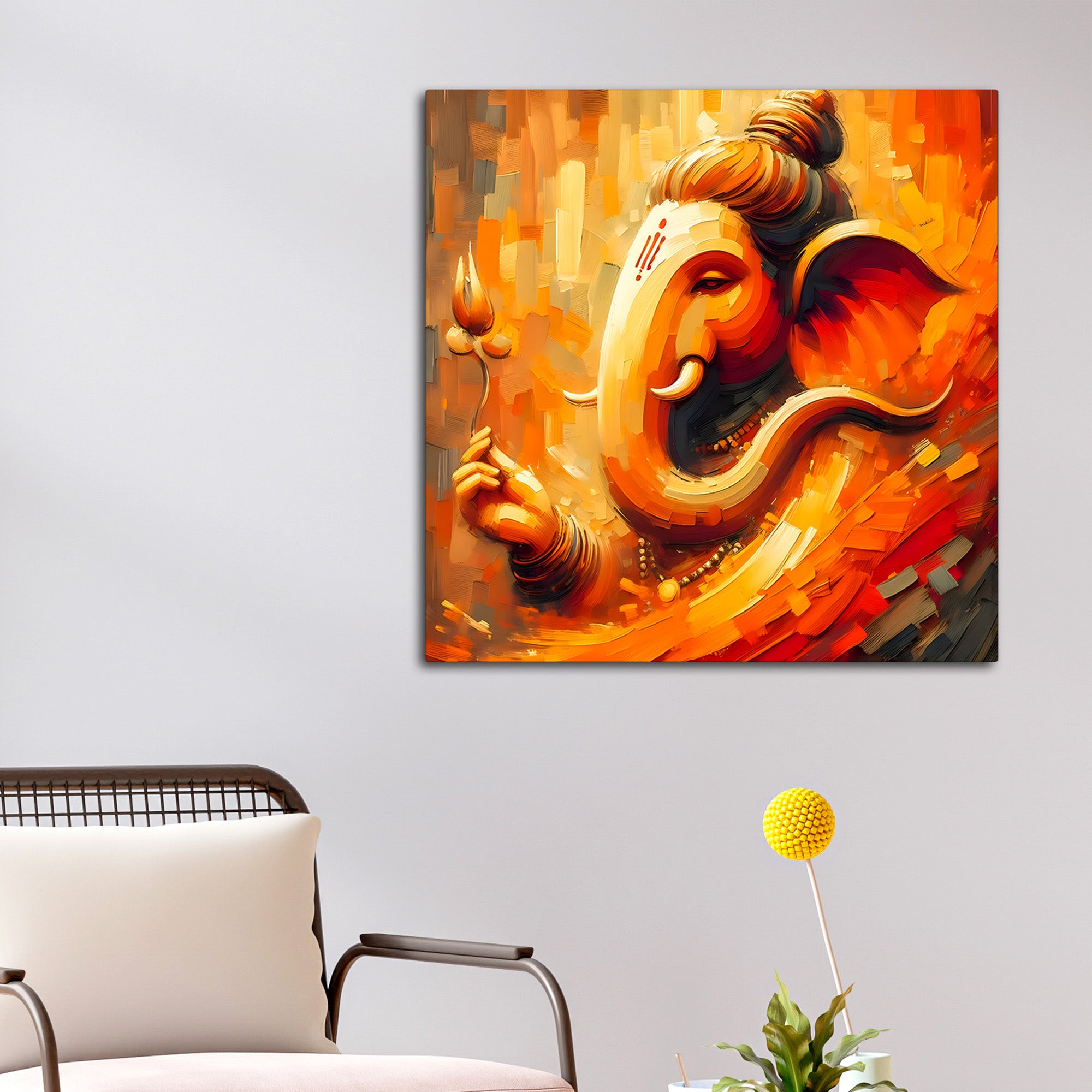 Divine Ganpati Bappa Painting