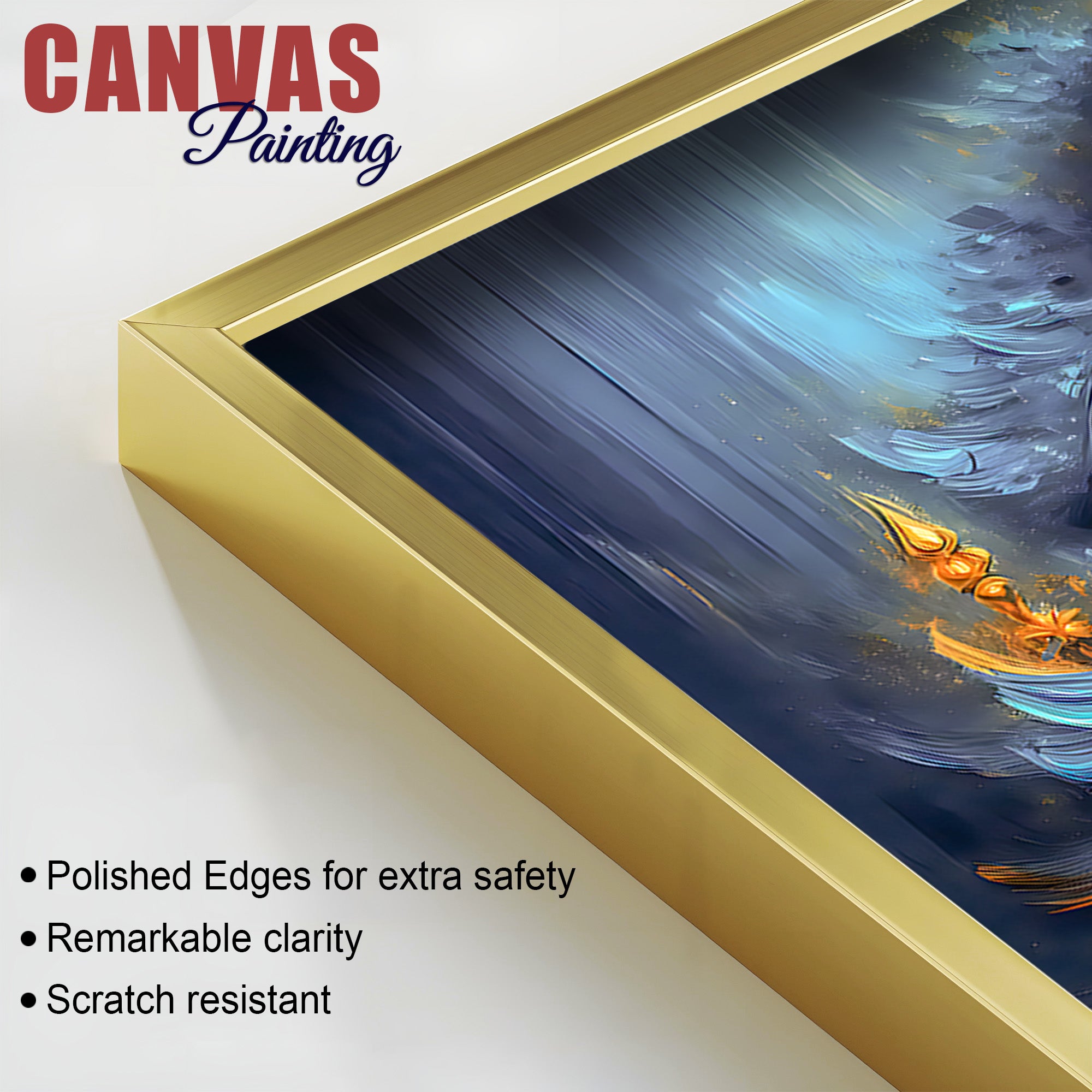 Divine Ganpati Bappa Spiritual Wall Painting for Home & Office