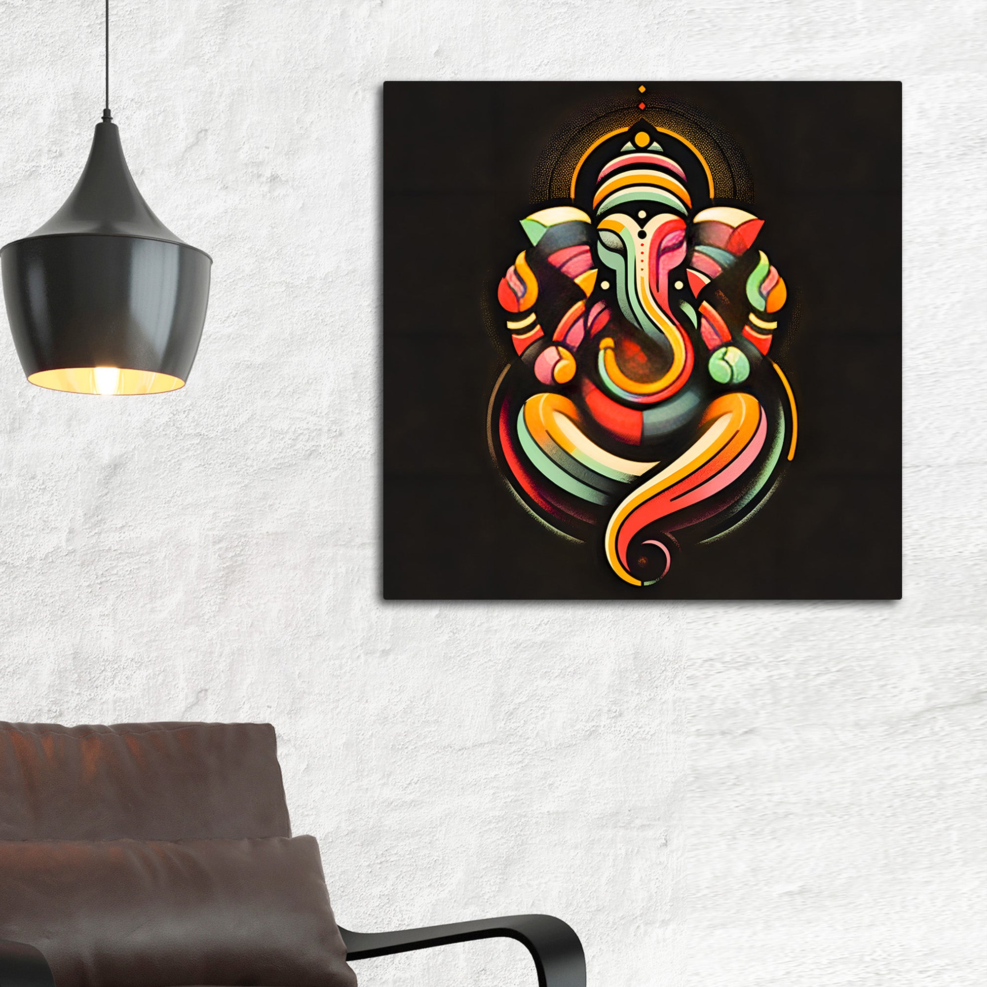 Divine Ganpati Bappa Wall Painting