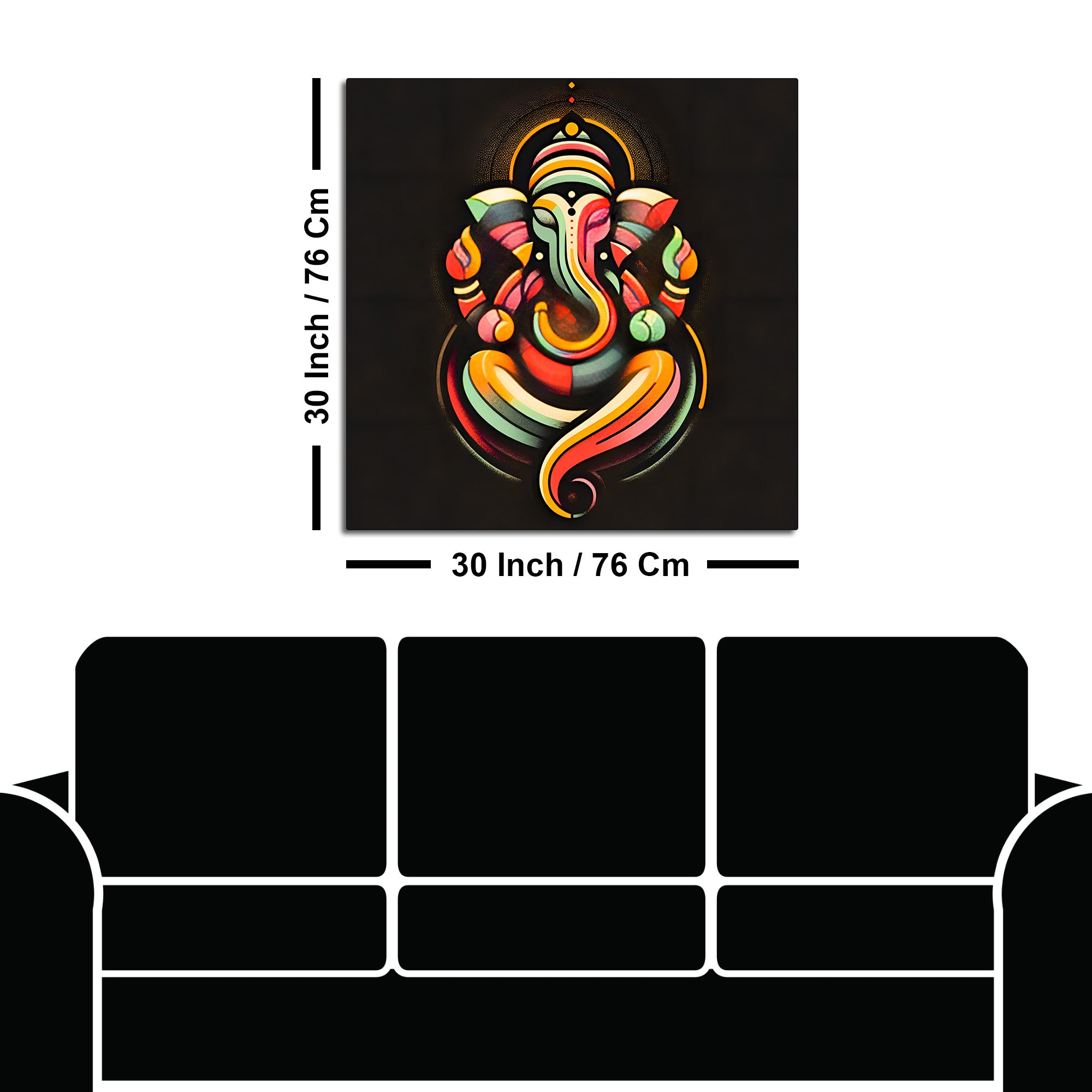 Divine Ganpati Bappa Wall Painting