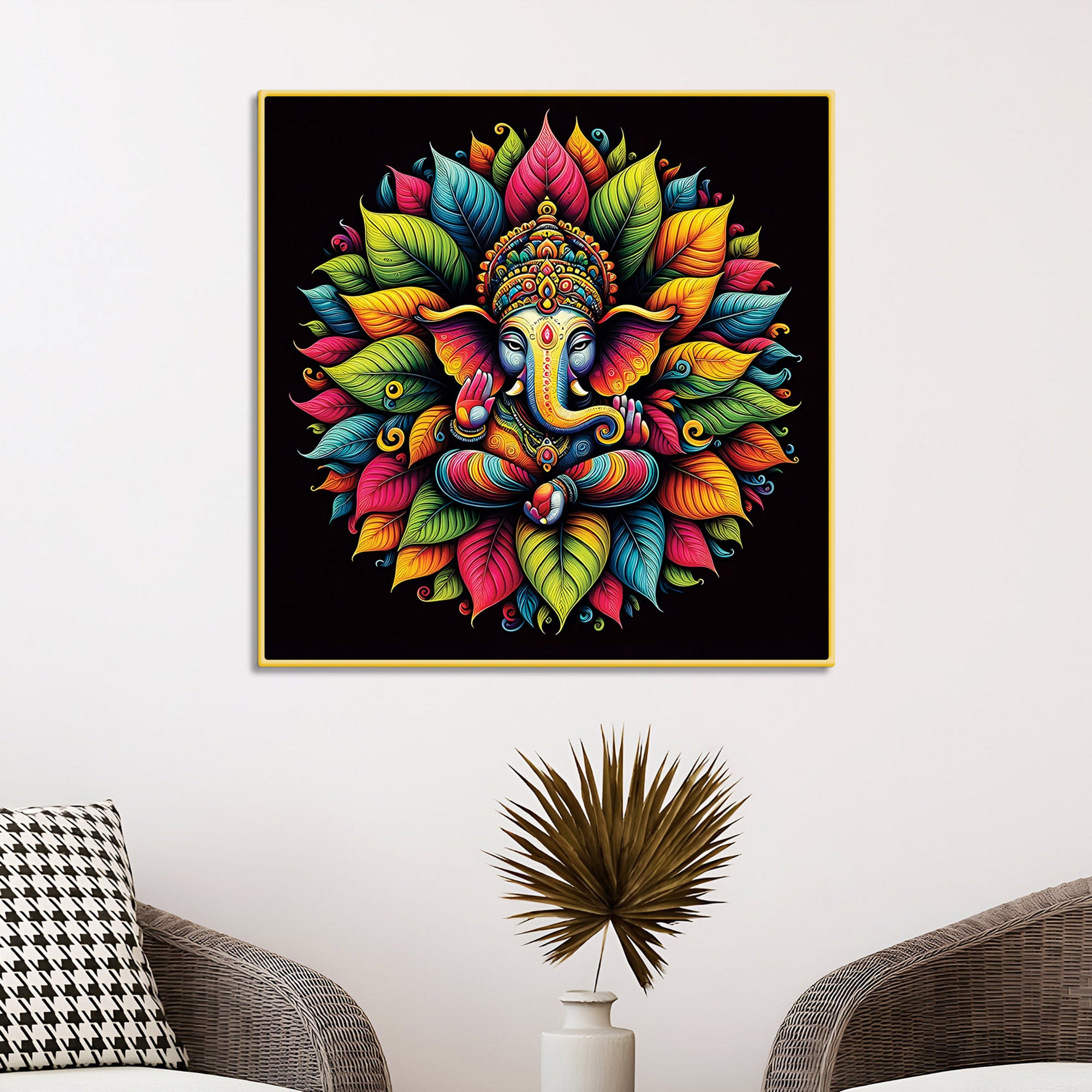divine-ganpati-canvas-wall-painting