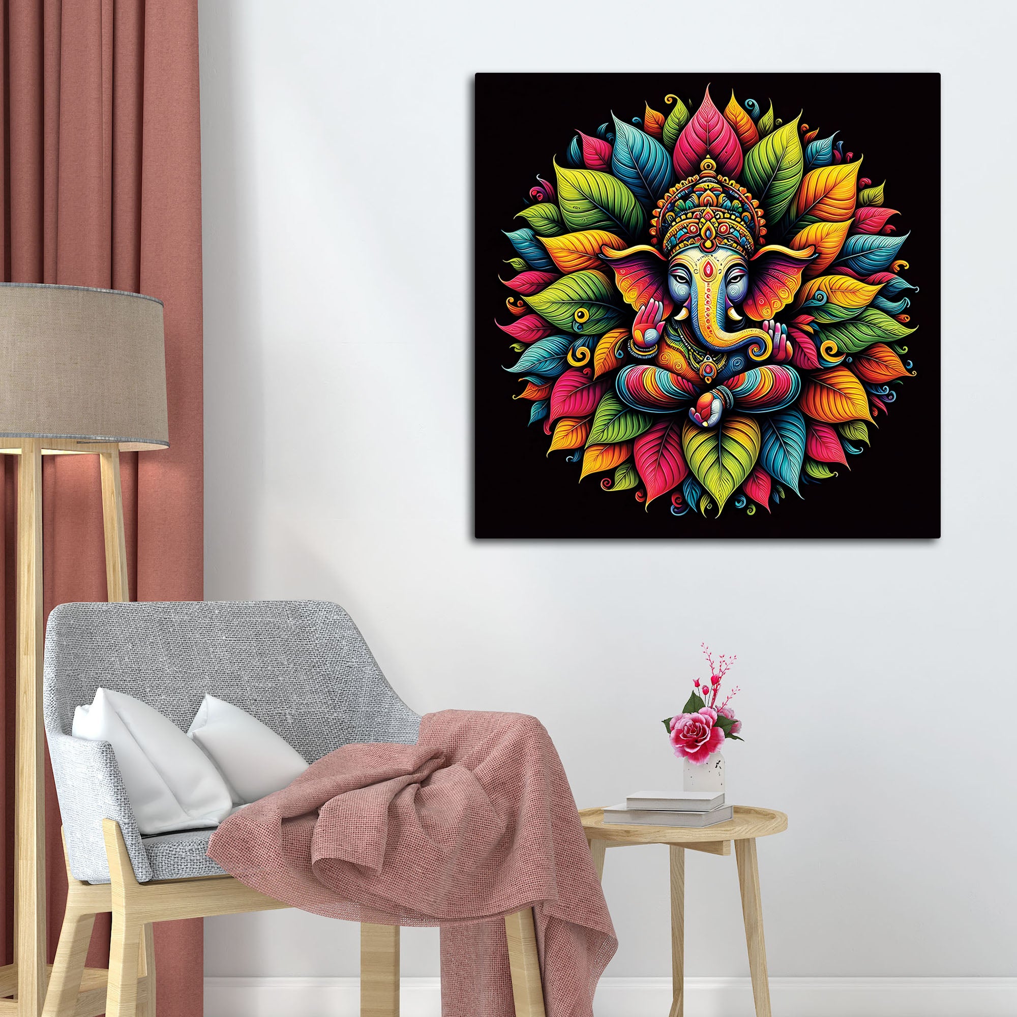 Divine Ganpati Canvas Wall Painting