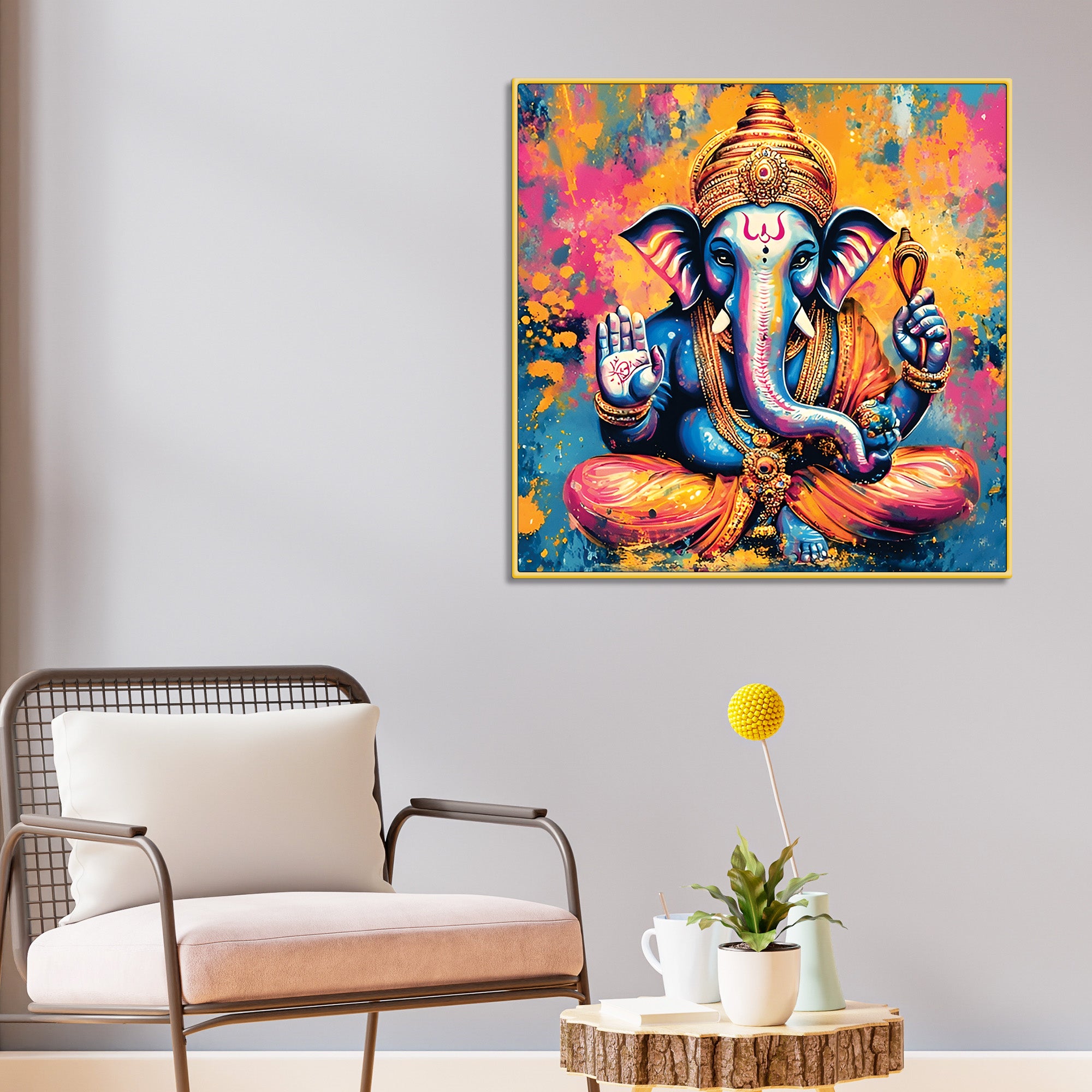 Divine Ganpati Ji Wall Painting
