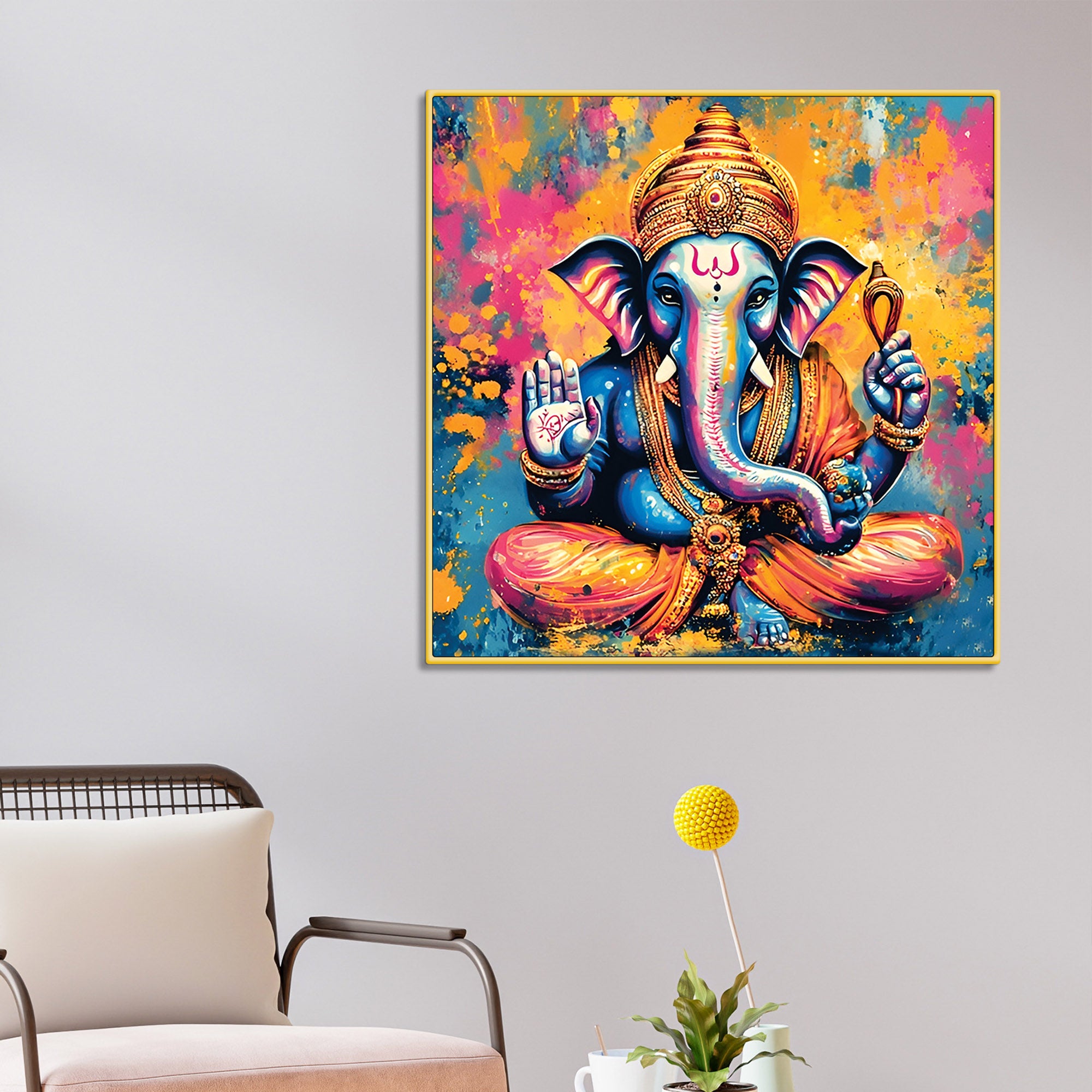 Divine Ganpati Ji Wall Painting