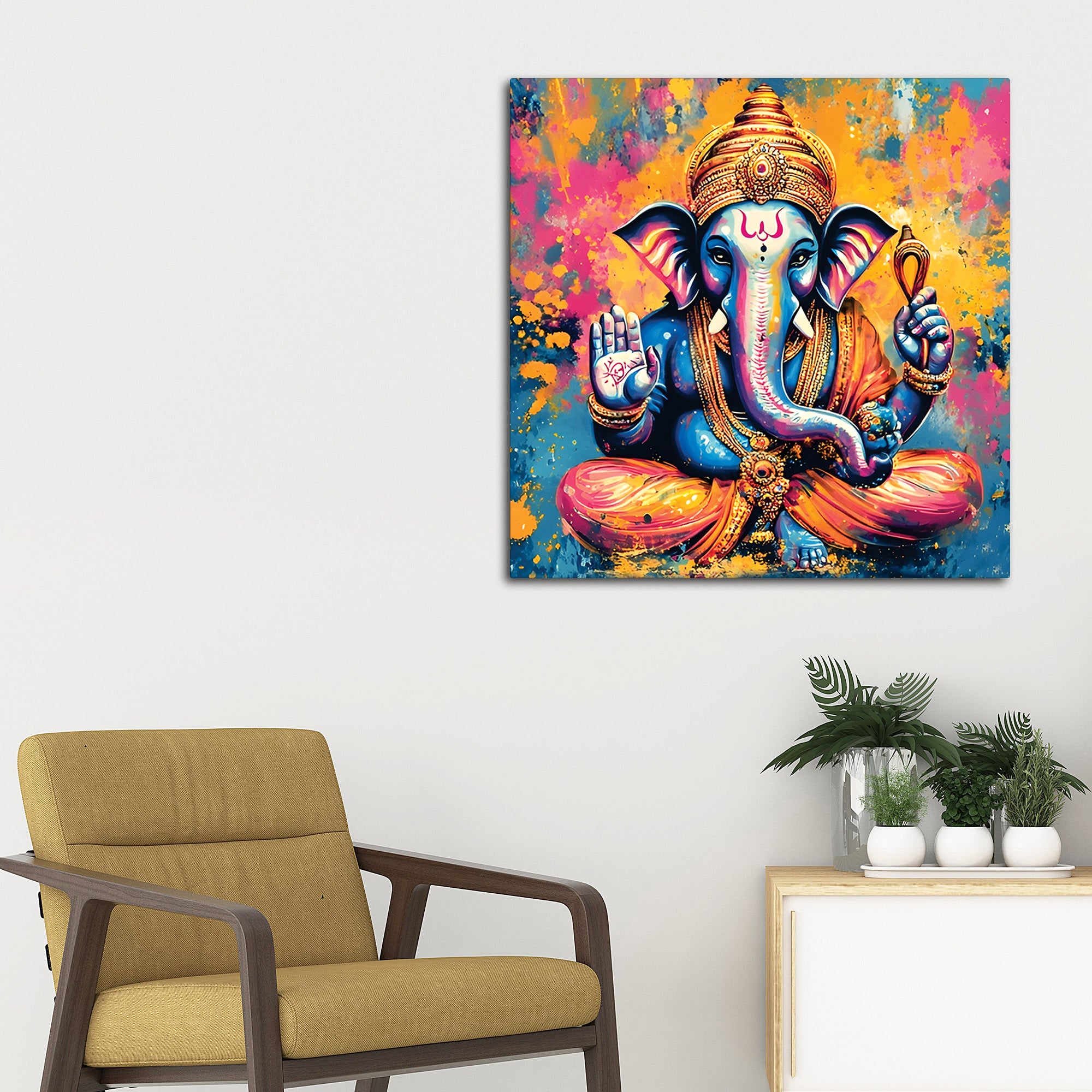 Divine Ganpati Ji Wall Painting