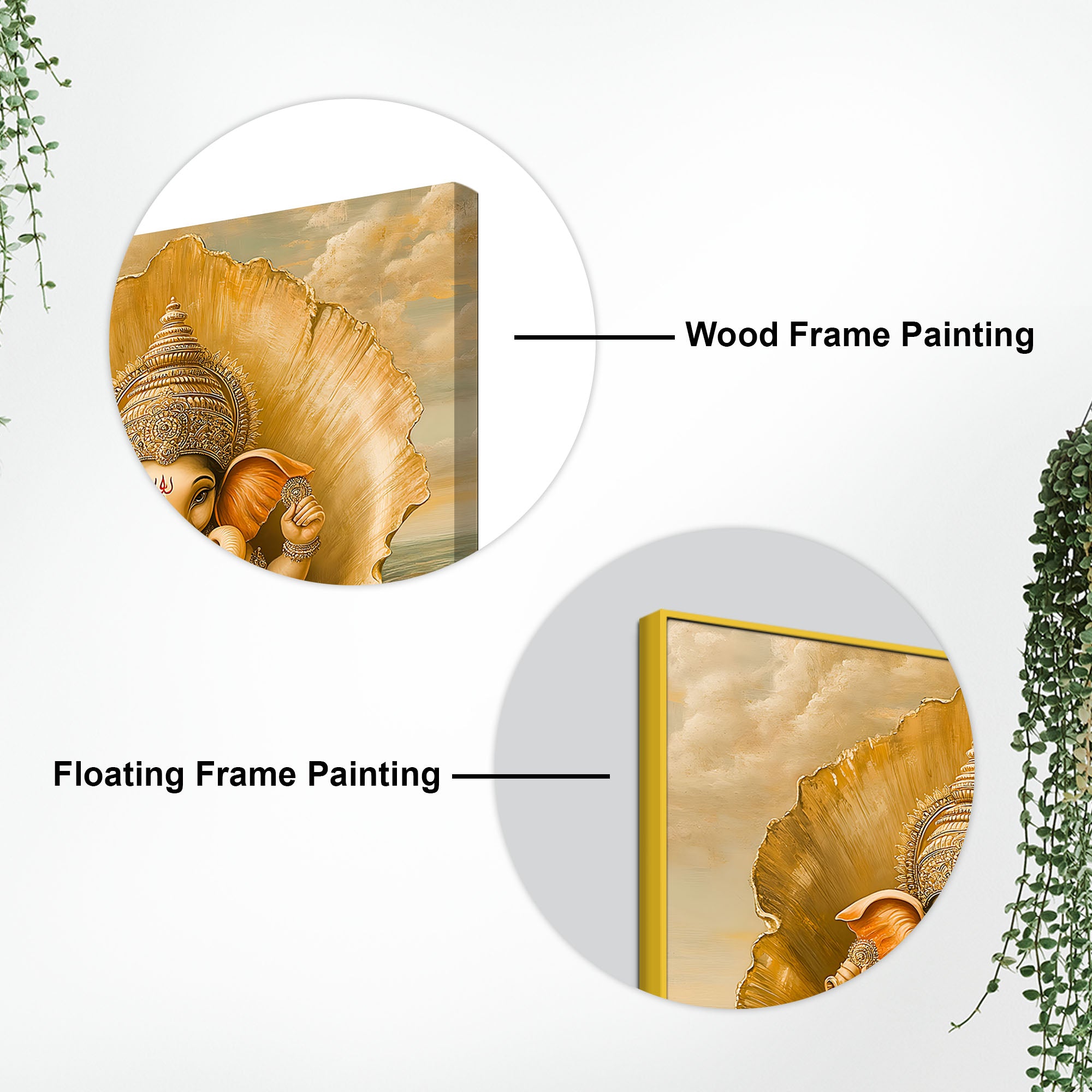 Divine Ganpati Wall Décor Painting for Home & Office