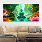 Divine Gautam Buddha Canvas Painting for Peaceful Home Décor