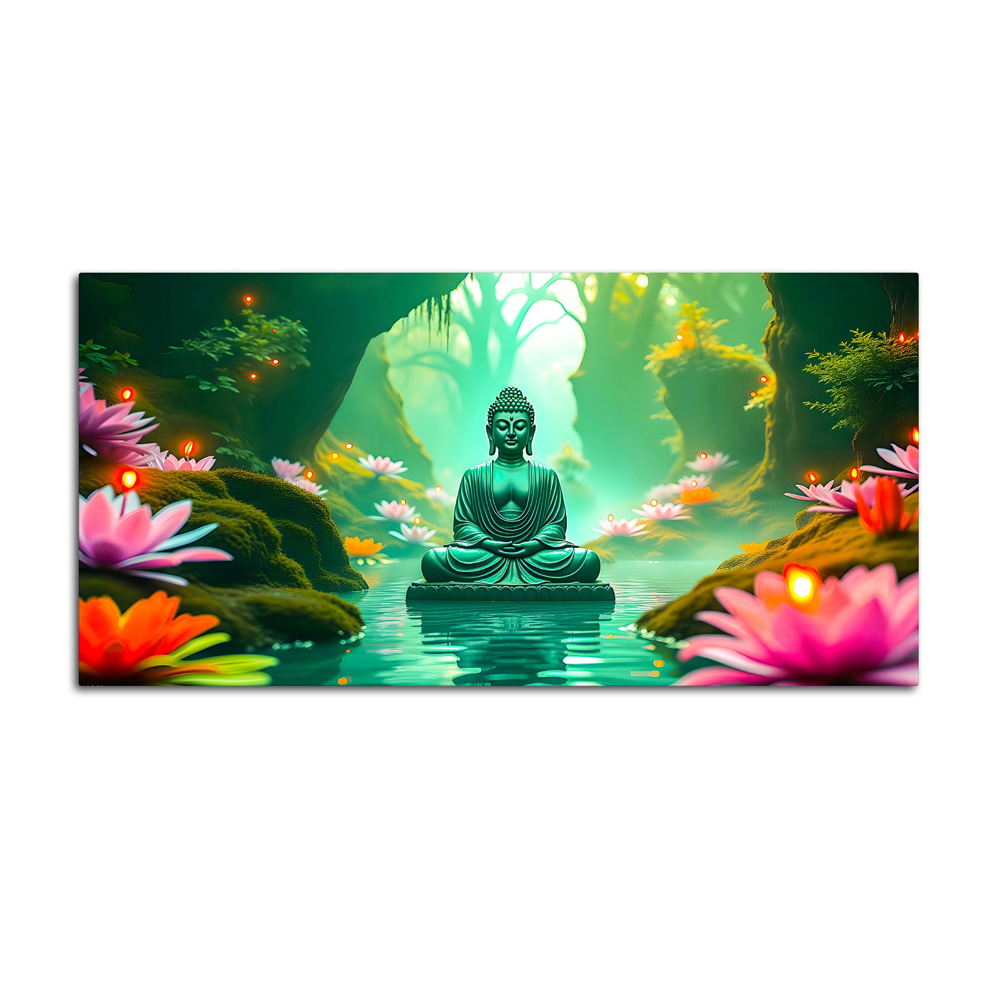 Divine Gautam Buddha Canvas Painting for Peaceful Home Décor