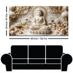 Divine Gautam Buddha in Meditation 3D Canvas Wall Painting