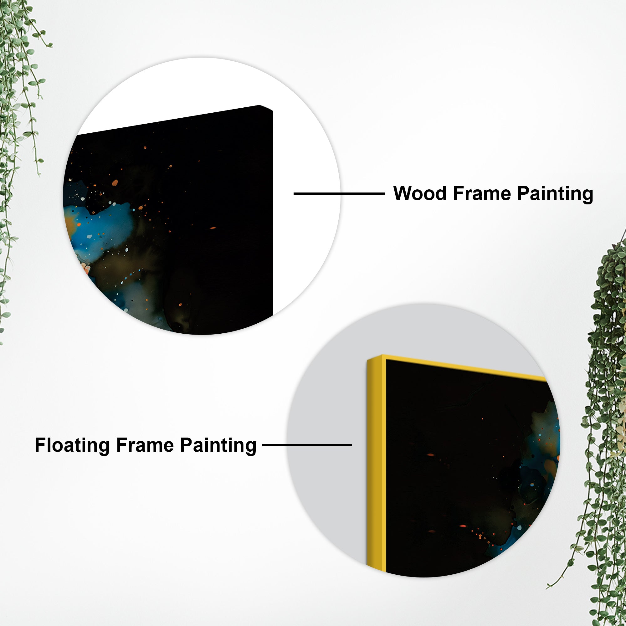 Divine God Lord Ganesha Meditating in Dark Abstract Canvas Wall Painting for Home & Office Wall Decor