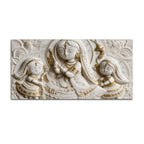 Divine Goddess with Young Devotees 3D Canvas Wall Painting