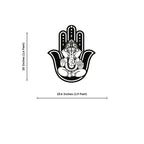 Divine Hamsa Ganesha Metal Art Devotion Wall Decor