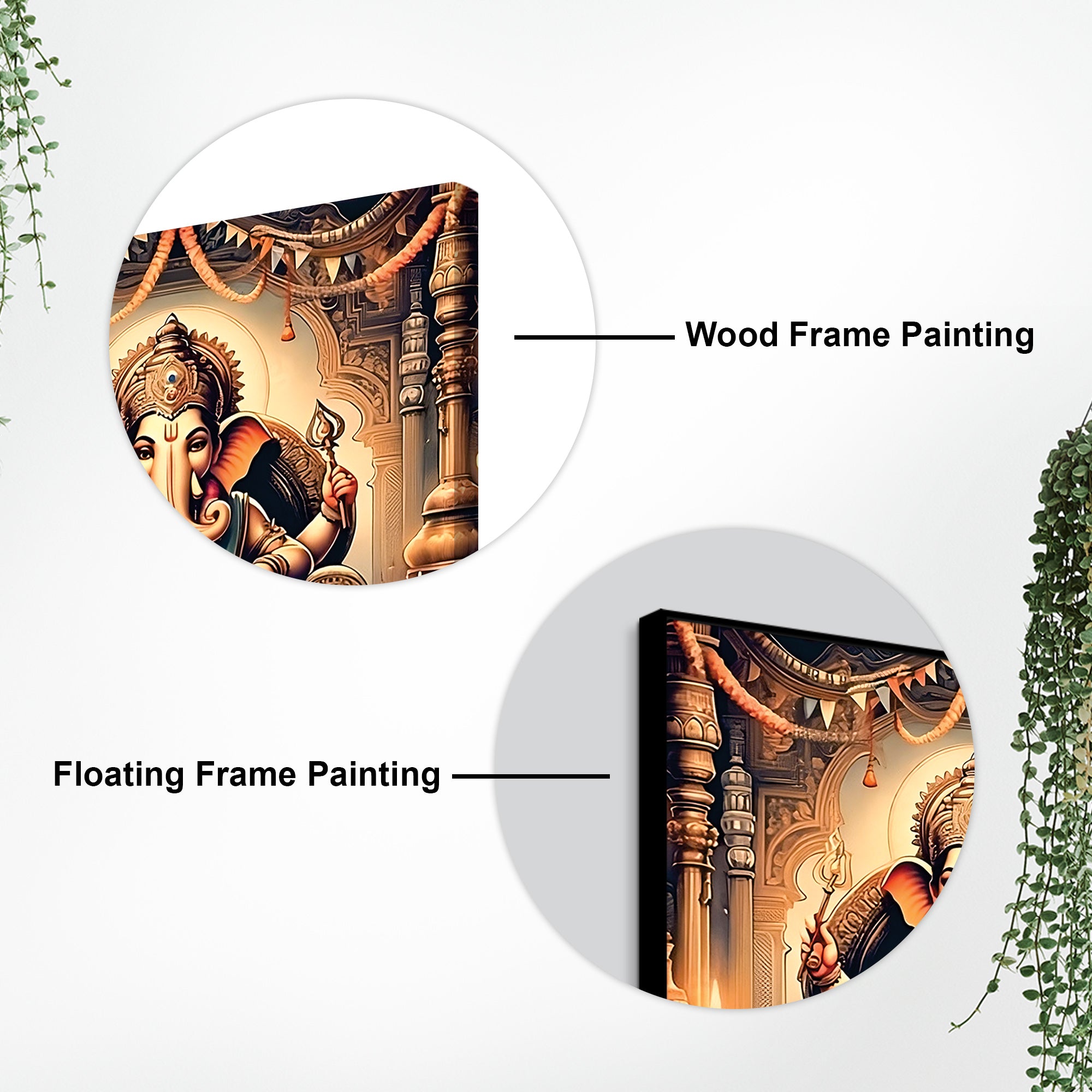 Divine Hindu Ganesh Ji Canvas Painting