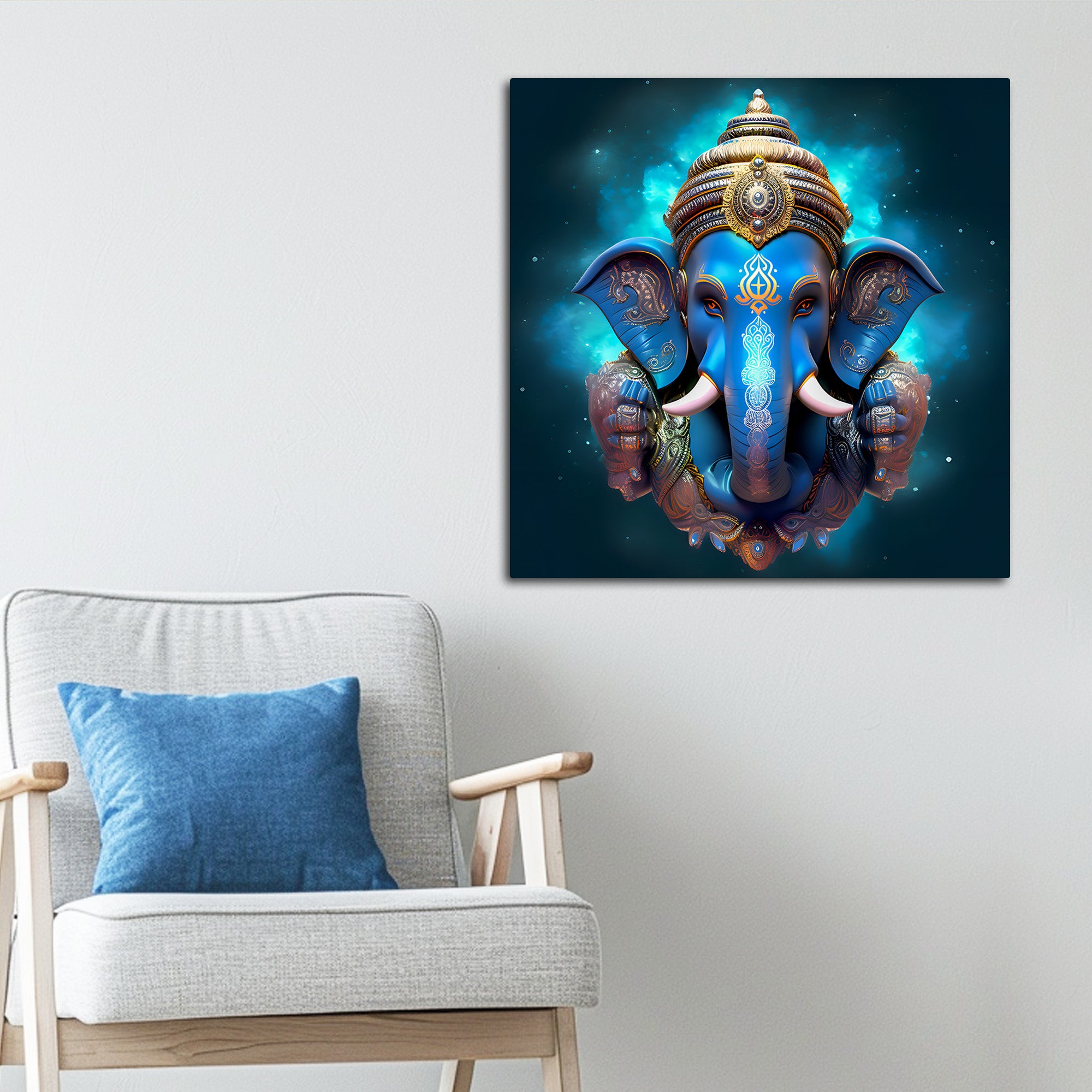 Divine Hindu Home Decoration Ganpati Bappa Painting