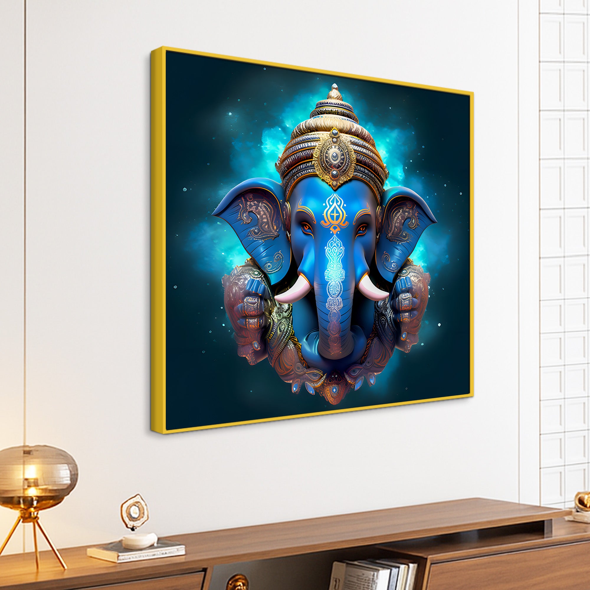 Divine Hindu Home Decoration Ganpati Bappa Painting