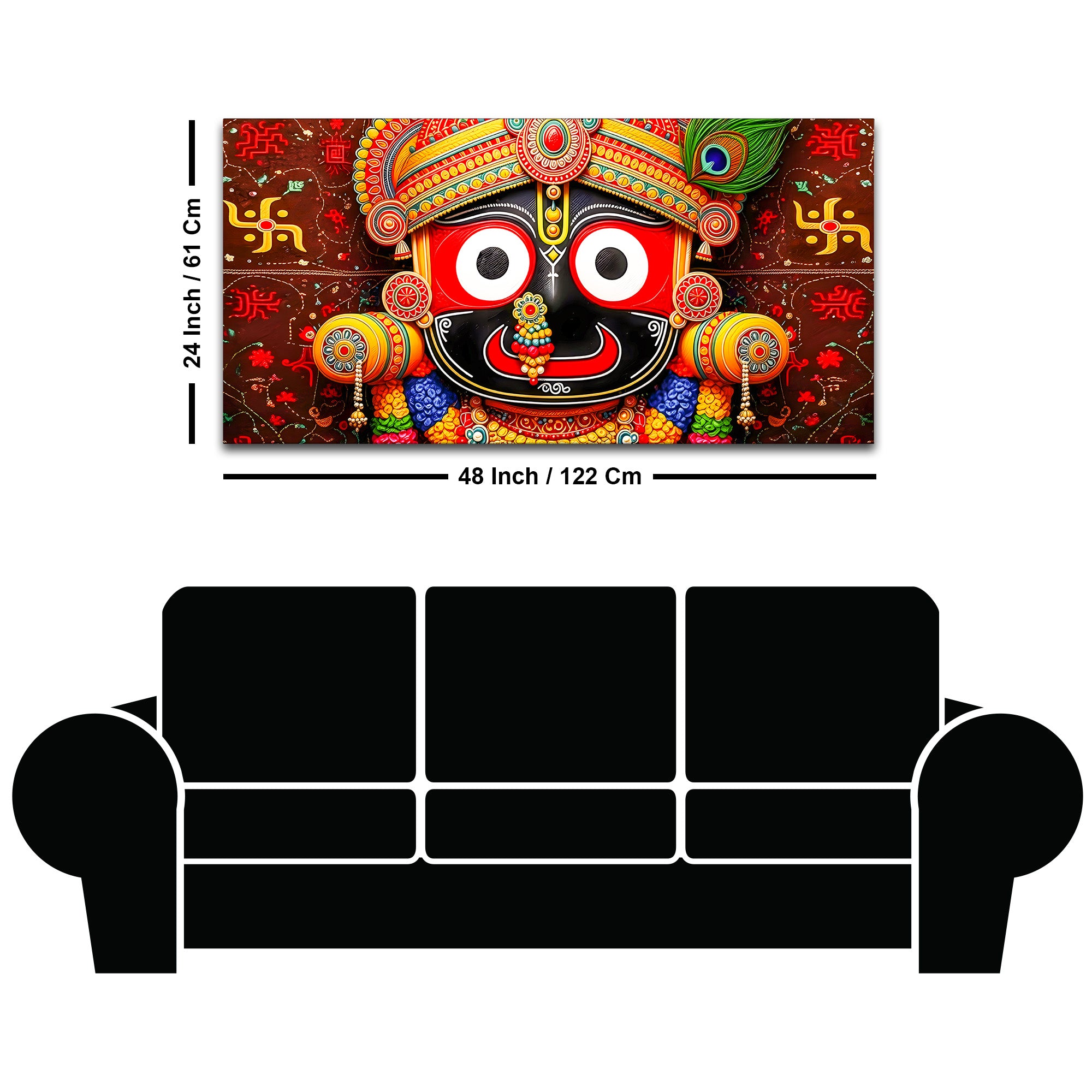 Divine Hindu Lord Jagannath Painting for Home & Office