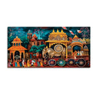 Divine Jagannath Rath Yatra Canvas Wall Décor Painting
