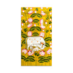 Divine Kamdhenu Cow Lotus Canvas Painting | Traditional Indian Wall Decor