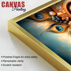 Divine Krishna Canvas Painting for Elegant Living Room Wall
