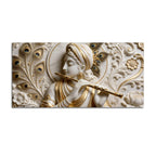Divine Krishna Musical Grace 3D Canvas Wall Painting