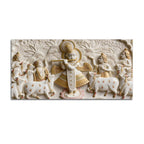 Divine Krishna Raas Leela 3D Canvas Wall Painting