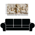 Divine Krishna Raas Leela 3D Canvas Wall Painting