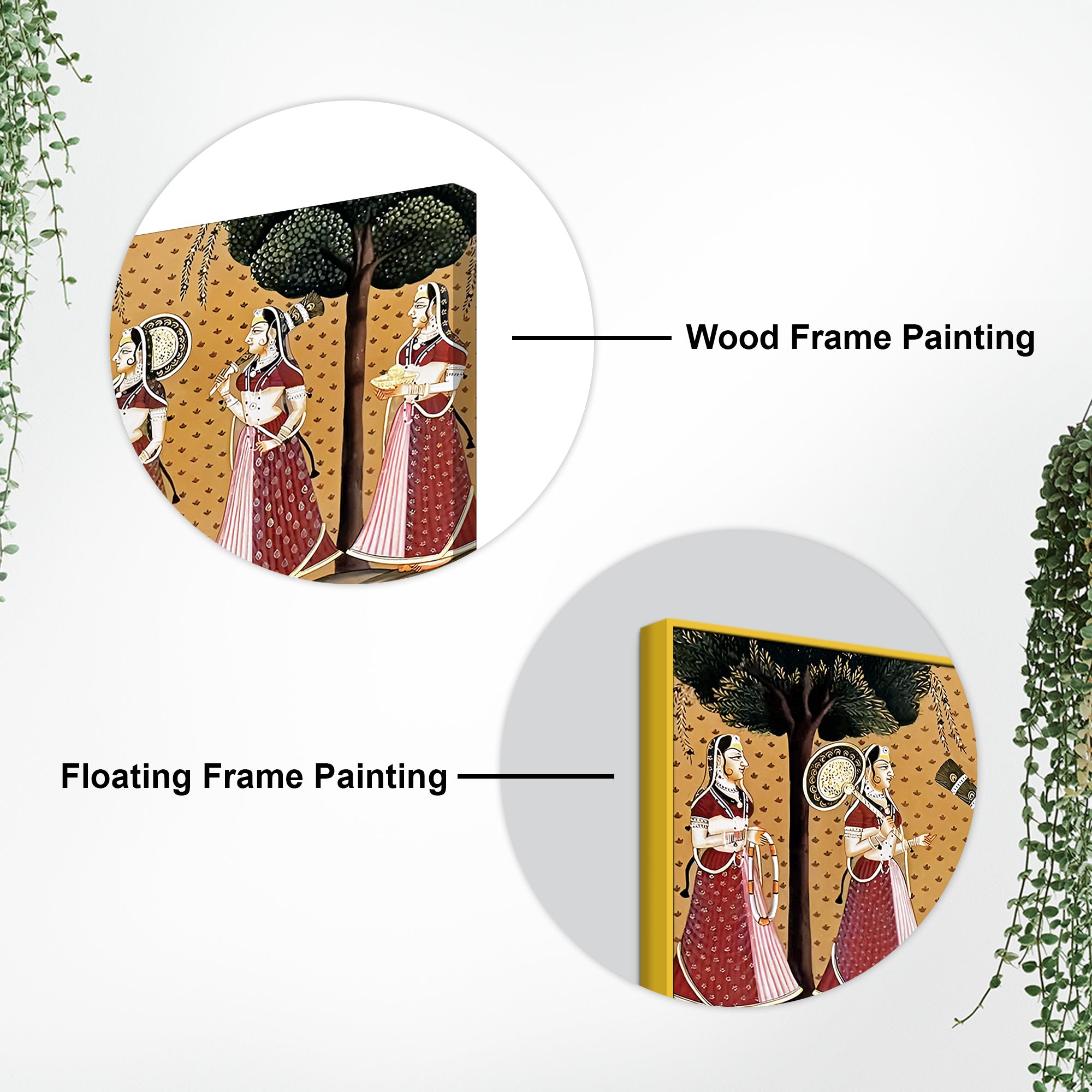 Divine Krishna Raas Leela Pichwai Canvas Wall Painting