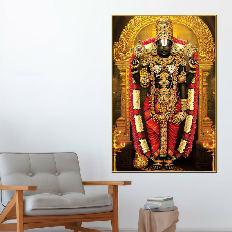 divine-lord-balaji-wall-canvas-painting-temple-style-decor