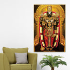 Divine Lord Balaji Wall Canvas Painting | Temple Style Decor