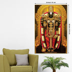 Divine Lord Balaji Wall Canvas Painting | Temple Style Decor