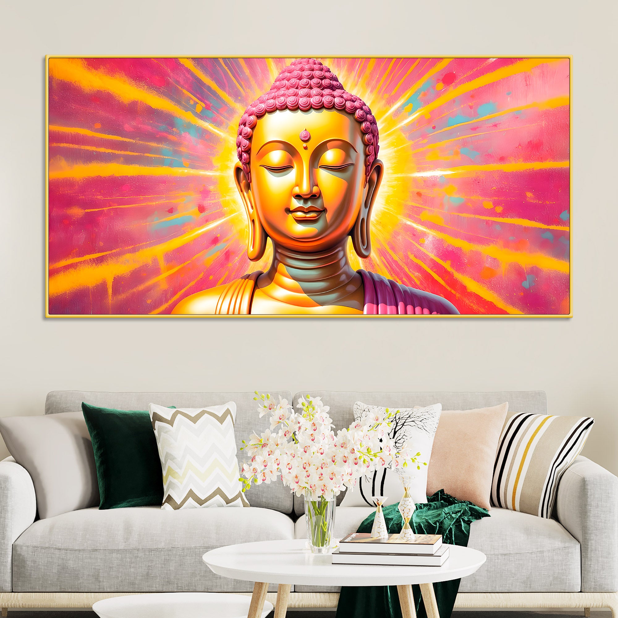 Divine Lord Buddha Canvas Décor Painting