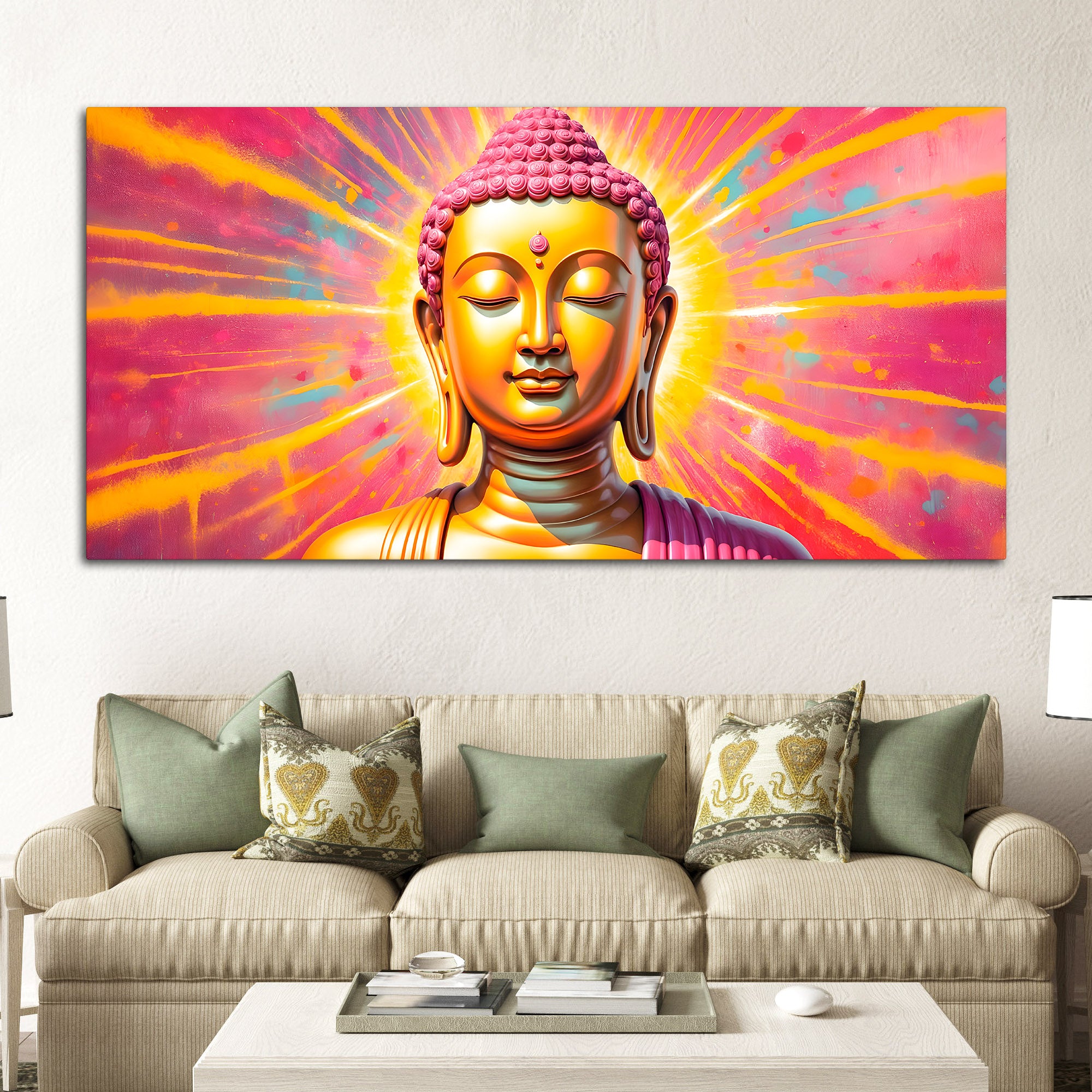 Divine Lord Buddha Canvas Décor Painting